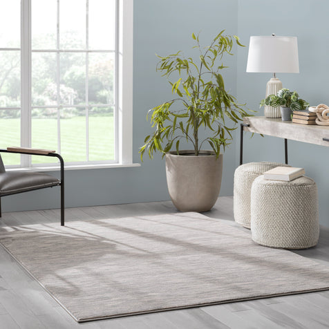 Owen Striation Modern Ivory Soft Rug