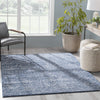 Owen Striation Modern Blue Soft Rug