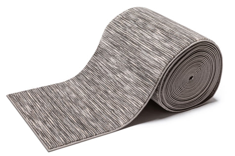 Custom Size Runner Owen Striation Modern Dark Grey Choose Your Width x Choose Your Length Hallway Runner Rug