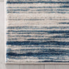 Sebastian Striation Modern Blue Ivory Soft Rug
