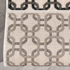 Custom Size Runner Levi Modern Geometric Ivory Grey Choose Your Width x Choose Your Length Hallway Runner Rug