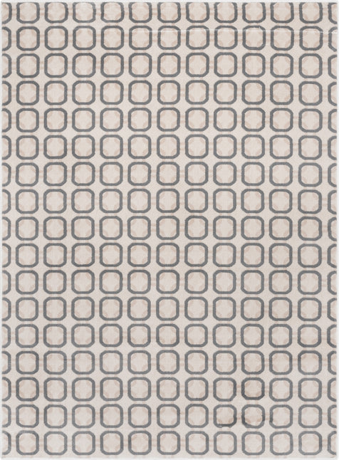 Carter Modern Geometric Grey Soft Rug