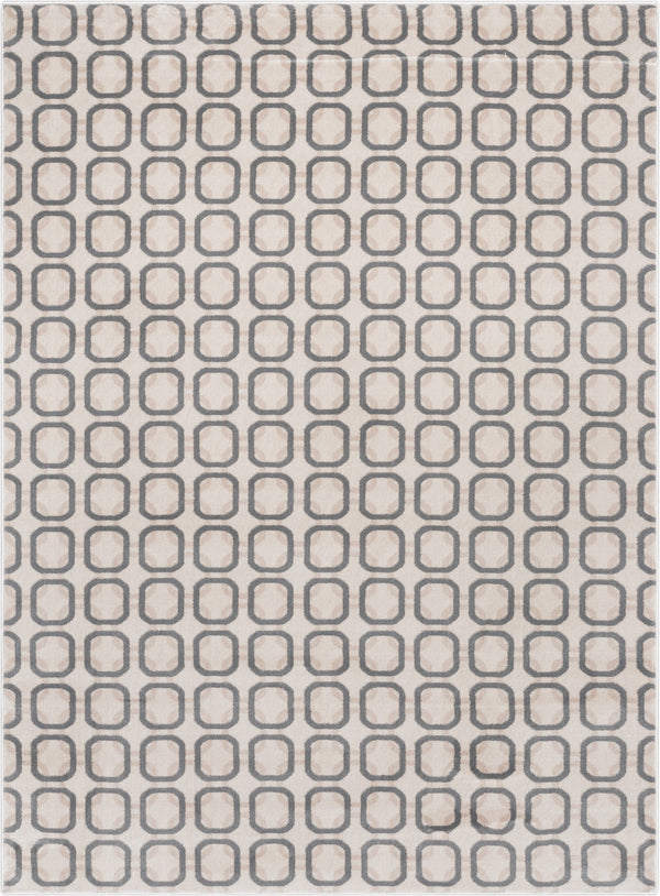 Carter Modern Geometric Grey Soft Rug