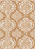 Damask-ly Beige Modern Geometric Rug