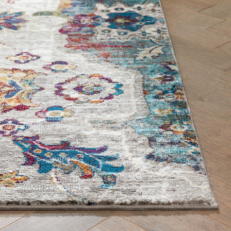 Paloma Vintage Bohemian Oriental Medallion Ivory Rug