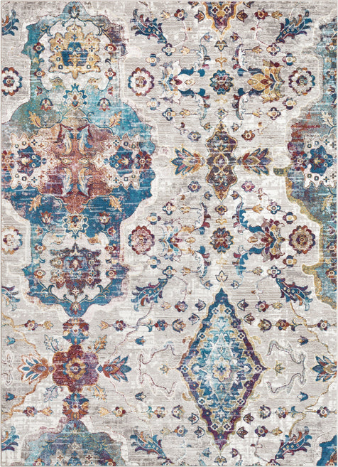 Paloma Vintage Bohemian Oriental Medallion Ivory Rug