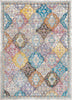 Gaia Bohemian Vintage Floral Trellis Multi Rug