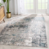 Penelope Modern Abstract Distressed Grey Rug