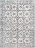 Vida Vintage Eclectic Geometric Floral Grey Rug
