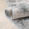Meade Modern Abstract Distressed Grey Rug