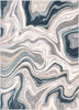 Fallon Modern Abstract Distressed Grey Rug