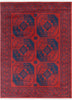 Donte Bokhara Vintage Antique Tribal Geometric Pattern Crimson Rug