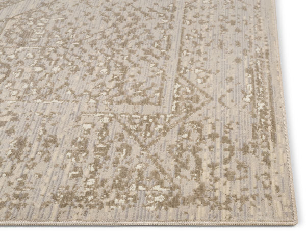 Harmony Beige Traditional Vintage Medallion Rug