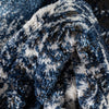 Zaynab Vintage Abstract Border Navy Blue Glam Rug
