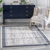 Filippa Vintage Border Pattern Blue Glam Rug