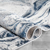 Fay Modern Abstract Blue Glam Rug