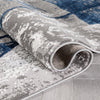 Allegra Modern Abstract Blue Glam Rug