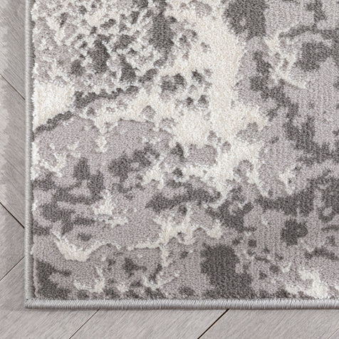 Allegra Modern Abstract Blue Glam Rug