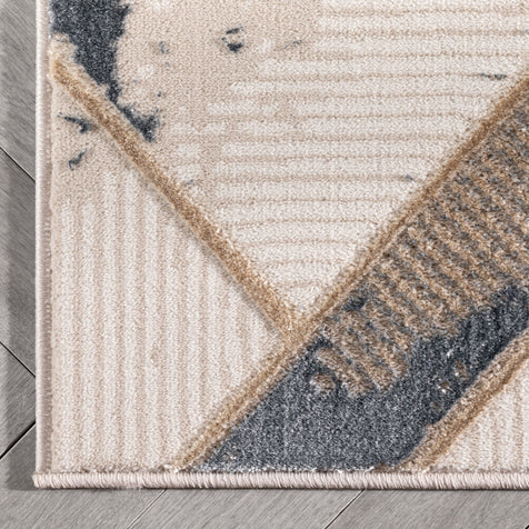 Nikita Vintage Geometric Ivory Glam Rug
