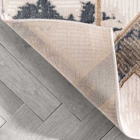 Nikita Vintage Geometric Ivory Glam Rug