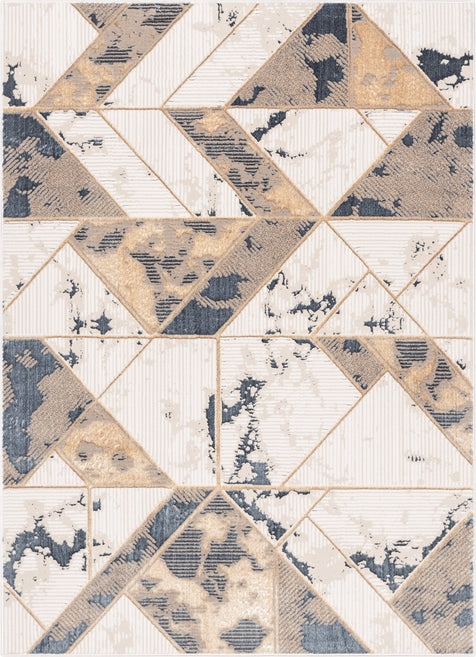 Nikita Vintage Geometric Ivory Glam Rug