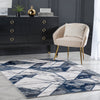 Nikita Vintage Geometric Blue Glam Rug