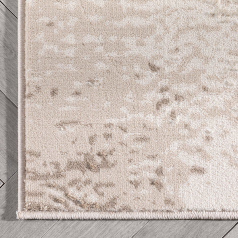 Thalia Vintage Modern Abstract Ivory Glam Rug
