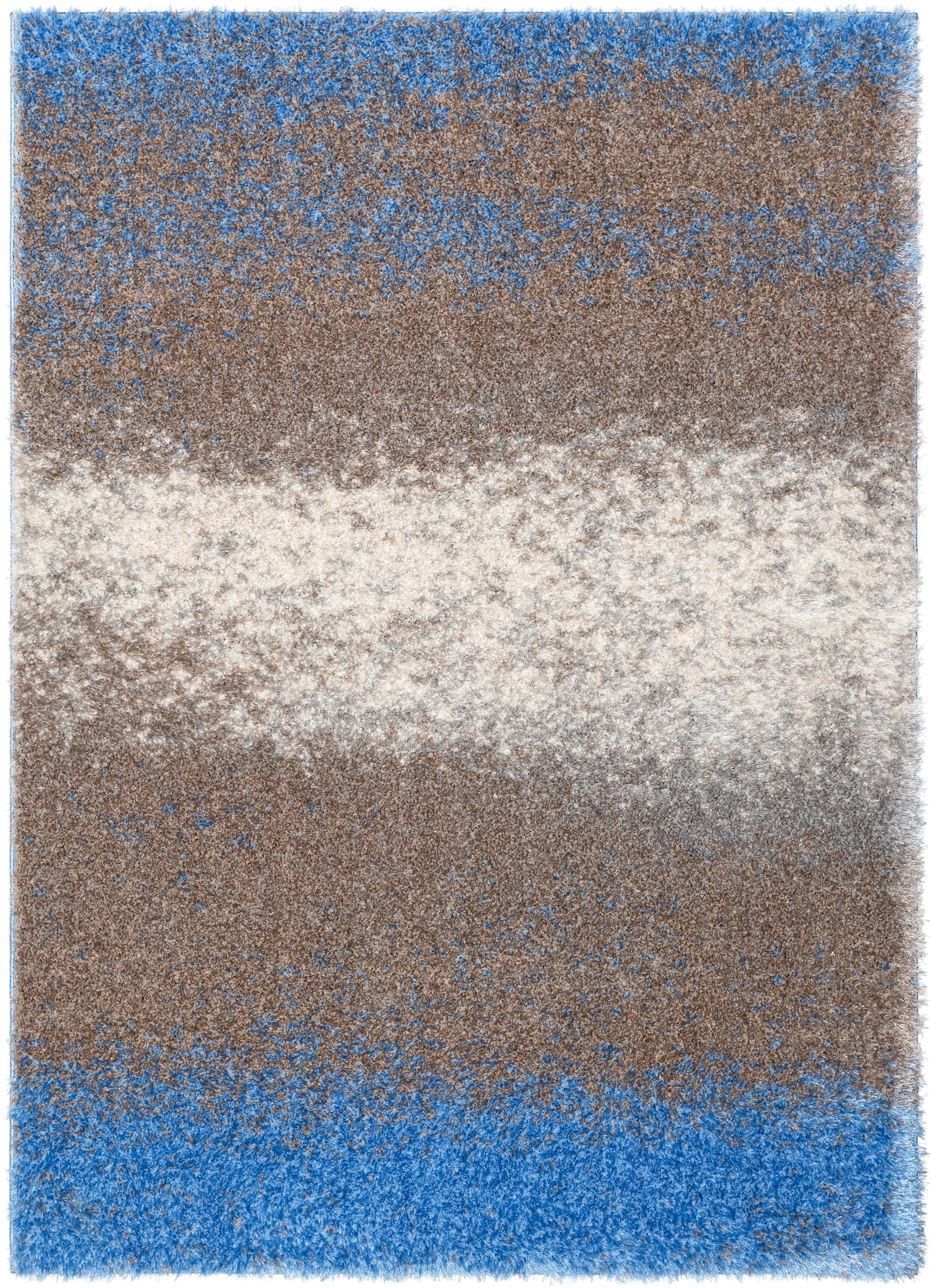 Kynlee Modern Abstract Blue Shag Rug