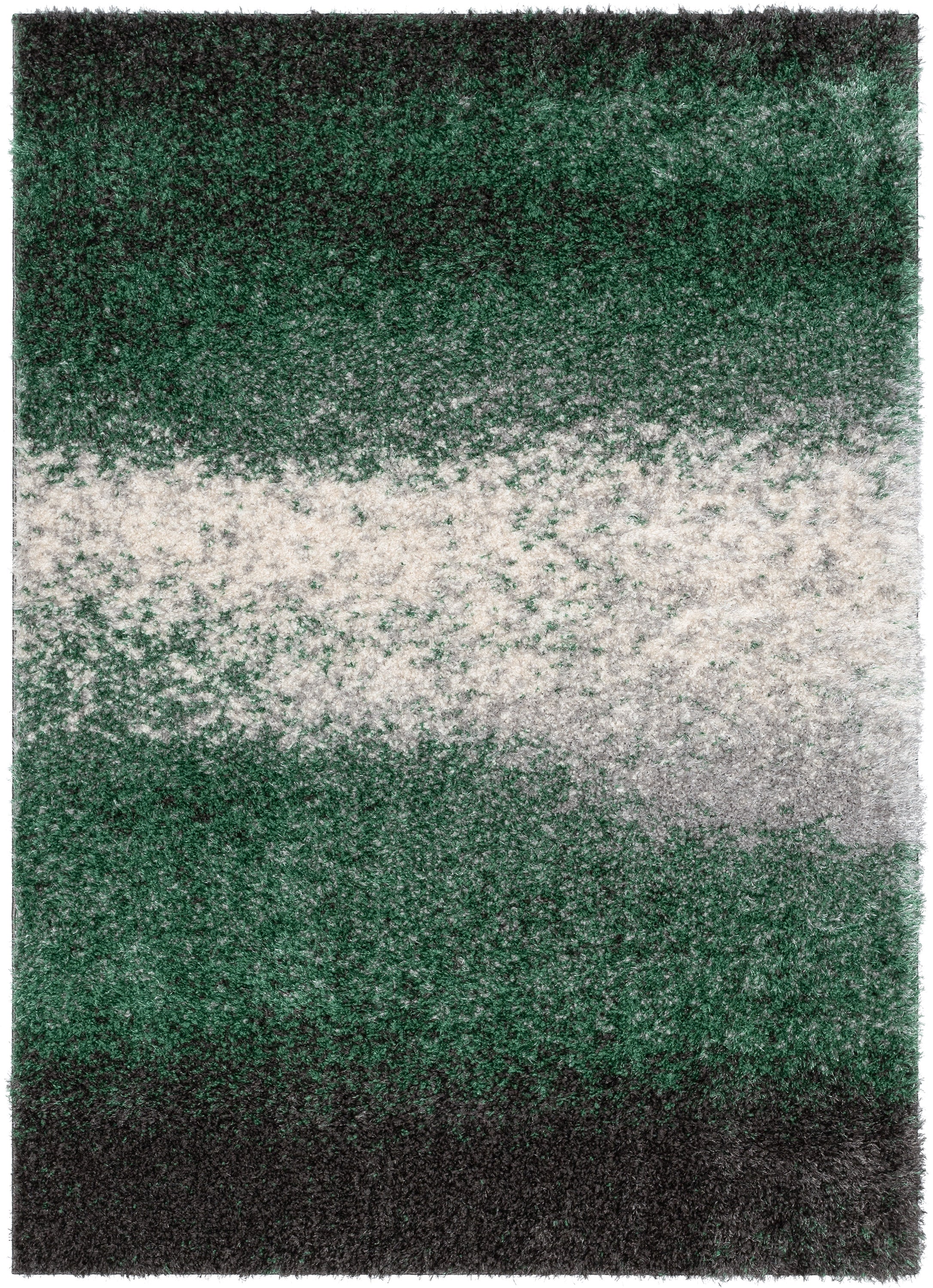 Kynlee Modern Abstract Green Shag Rug