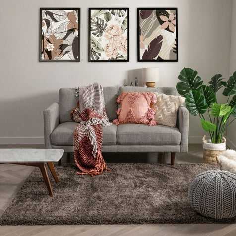 Olympic Super Soft Peppercorn Grey Modern Shag Rug