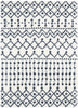 Coimbra Moroccan Diamond Pattern Blue Thick & Soft Shag Rug