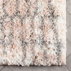 Sintra Mid-Century Modern Geometric Pattern Blush Thick & Soft Shag Rug