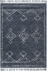 Verdant Tribal Diamond Pattern Blue Super Soft And Thick Shag Rug