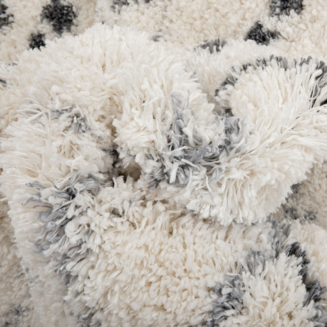 Blossom Moroccan Trellis Ivory Super Soft And Thick Shag Rug