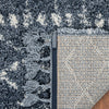 Blossom Moroccan Trellis Blue Super Soft And Thick Shag Rug