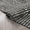 Jato Contemporary Distressed Geometric Pattern Grey Kilim-Style 5'3" x 7'3" Rug