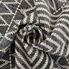 Kapa Contemporary Geometric Chevron Stripes Grey Kilim-Style 5'3" x 7'3" Rug