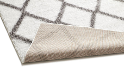 Miraculous White Modern Shag Rug