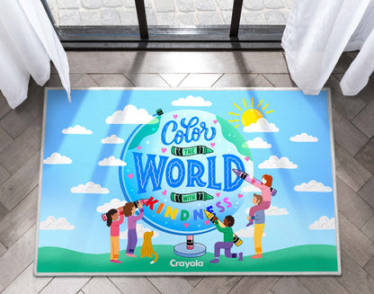 Crayola Color The World Blue Area Rug By Well Woven