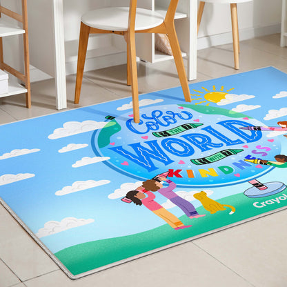 Crayola Color The World Blue Area Rug By Well Woven