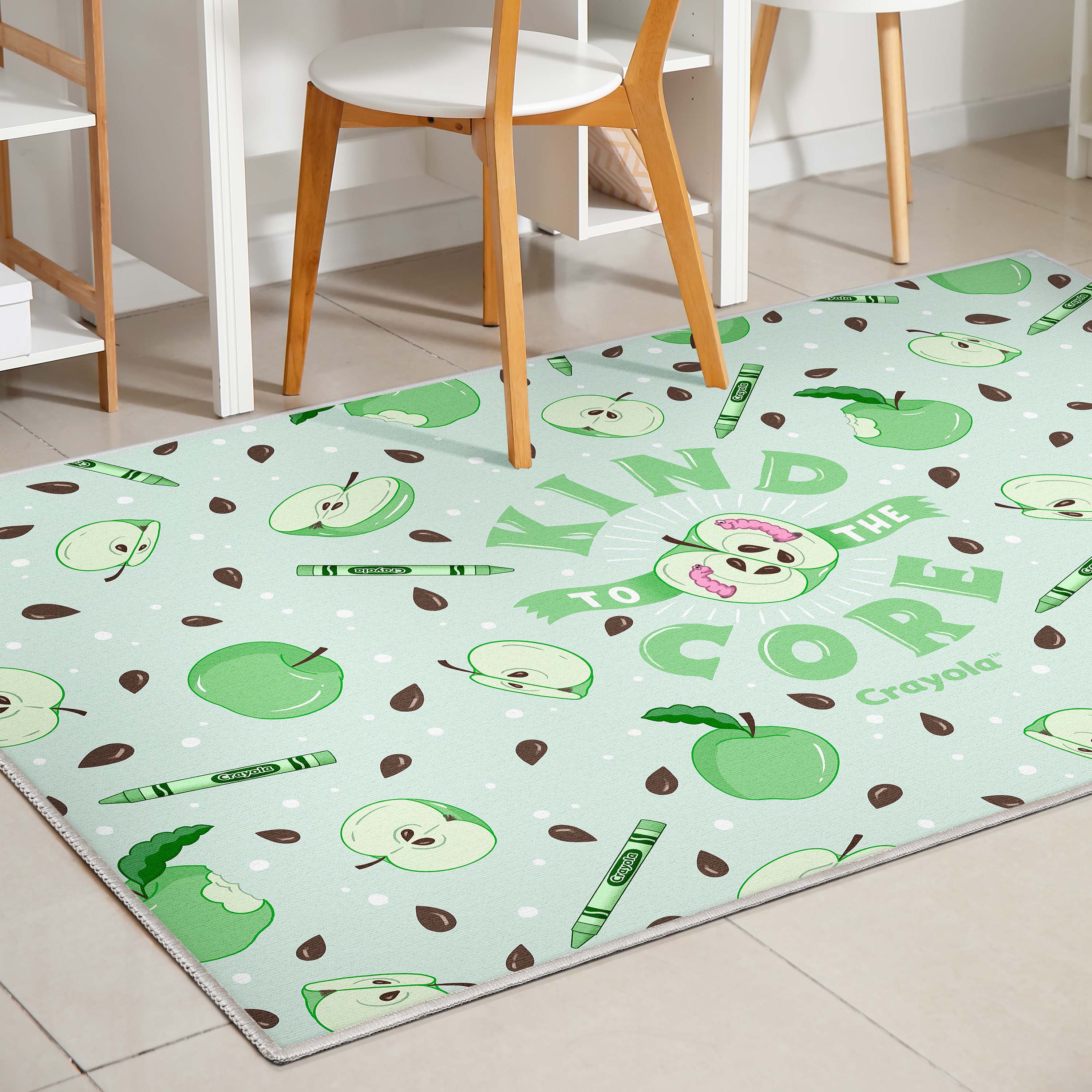 Crayola Kind to the Core Green Area Rug By Well Woven