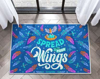 Crayola Spread Your Wings Blue Area Rug By Well Woven