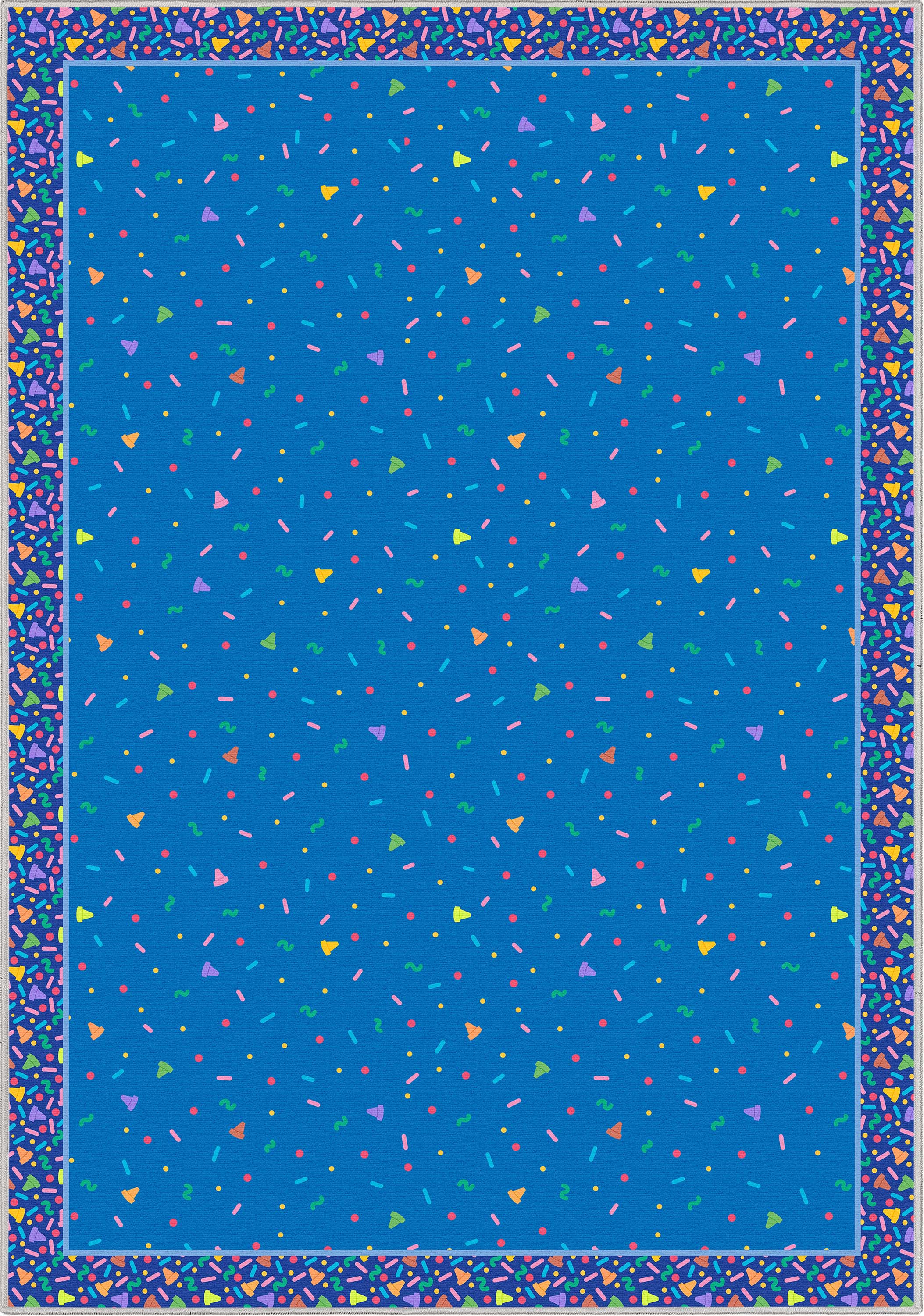 Crayola Confetti Blue Area Rug By Well Woven