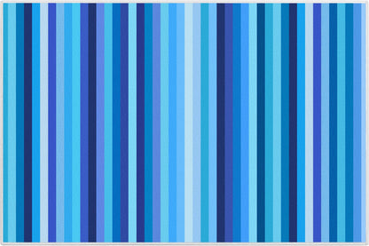 Crayola Stripe Blue Area Rug By Well Woven