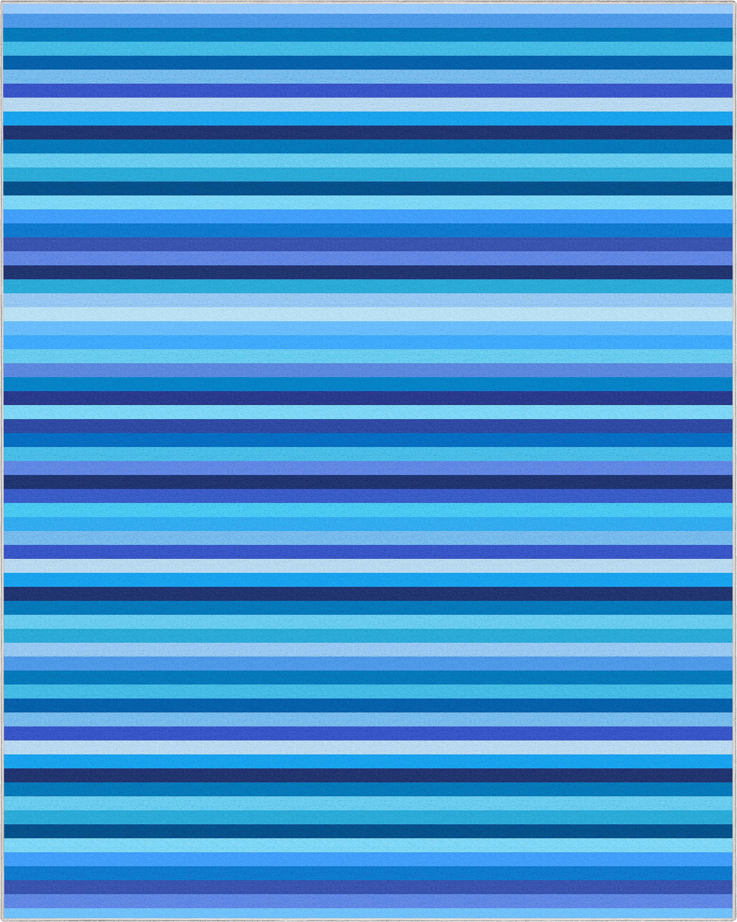 Crayola Stripe Blue Area Rug By Well Woven