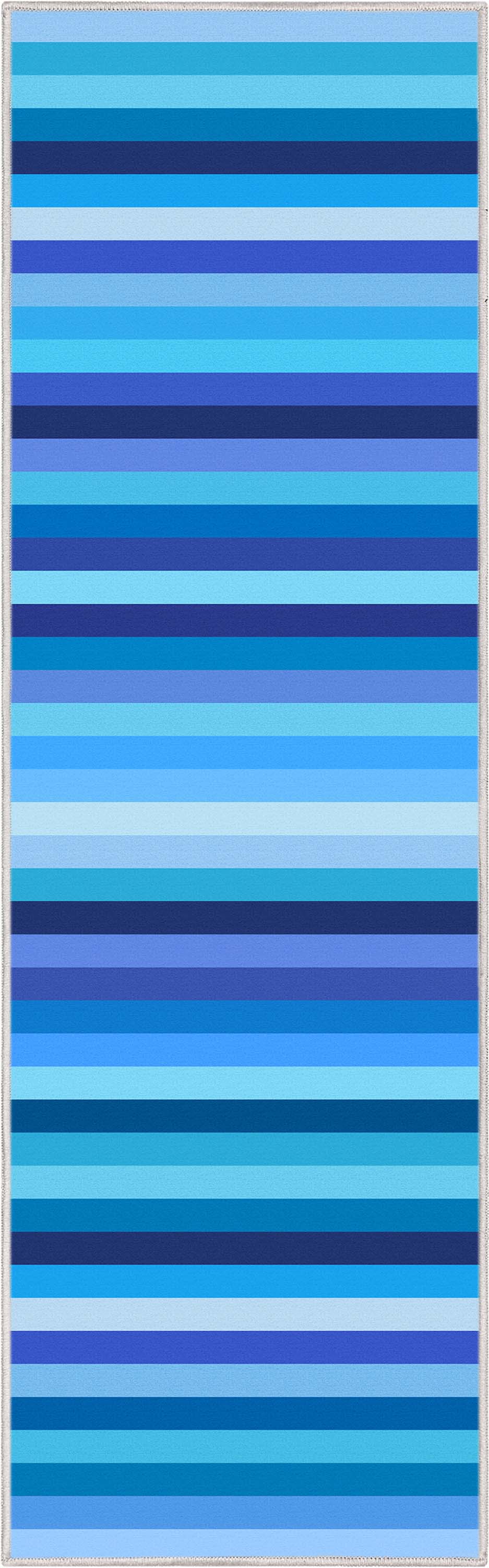 Crayola Stripe Blue Area Rug By Well Woven