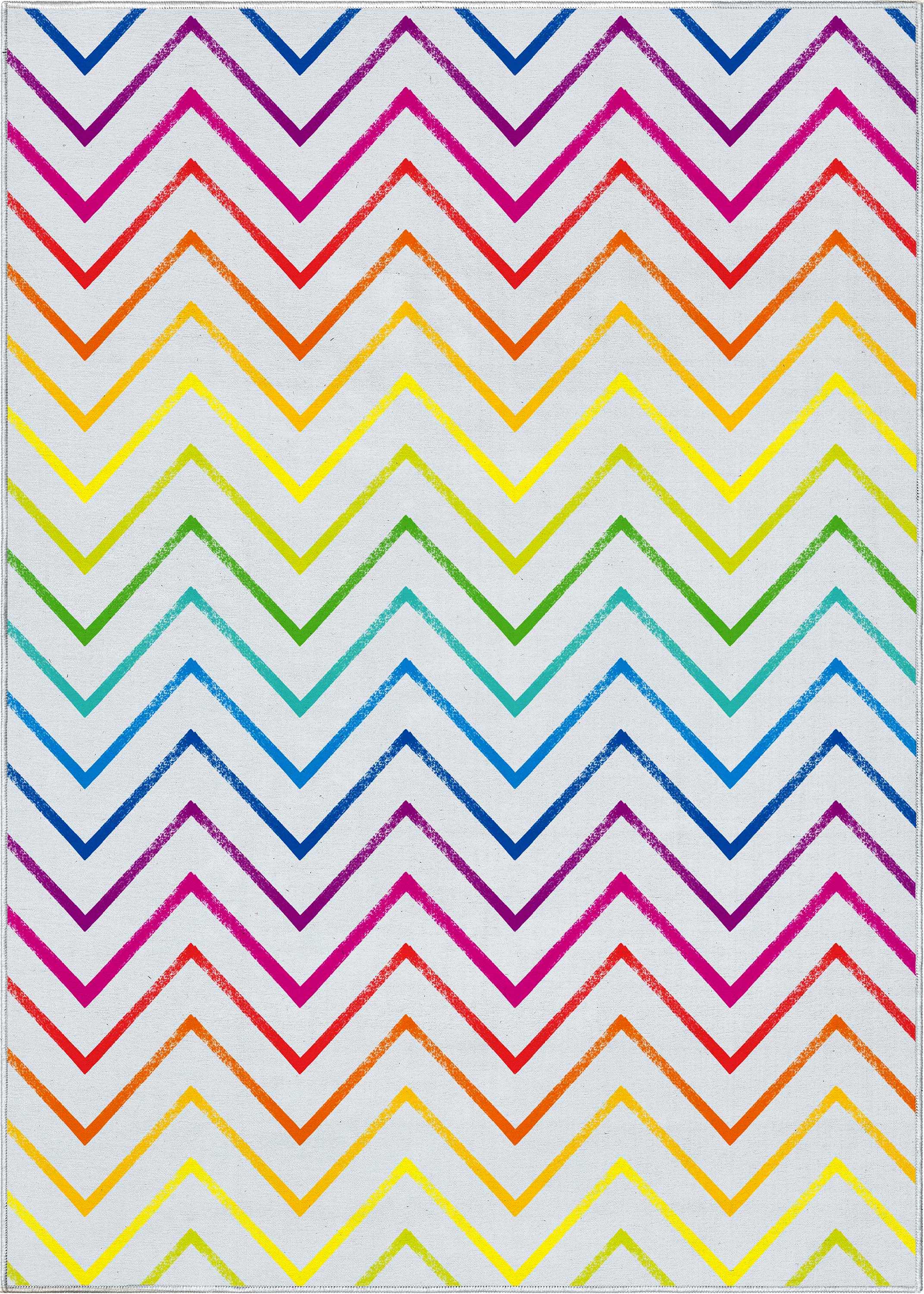 Crayola Zig Zag Multicolor Area Rug By Well Woven