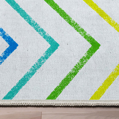 Crayola Zig Zag Multicolor Area Rug By Well Woven Well Woven