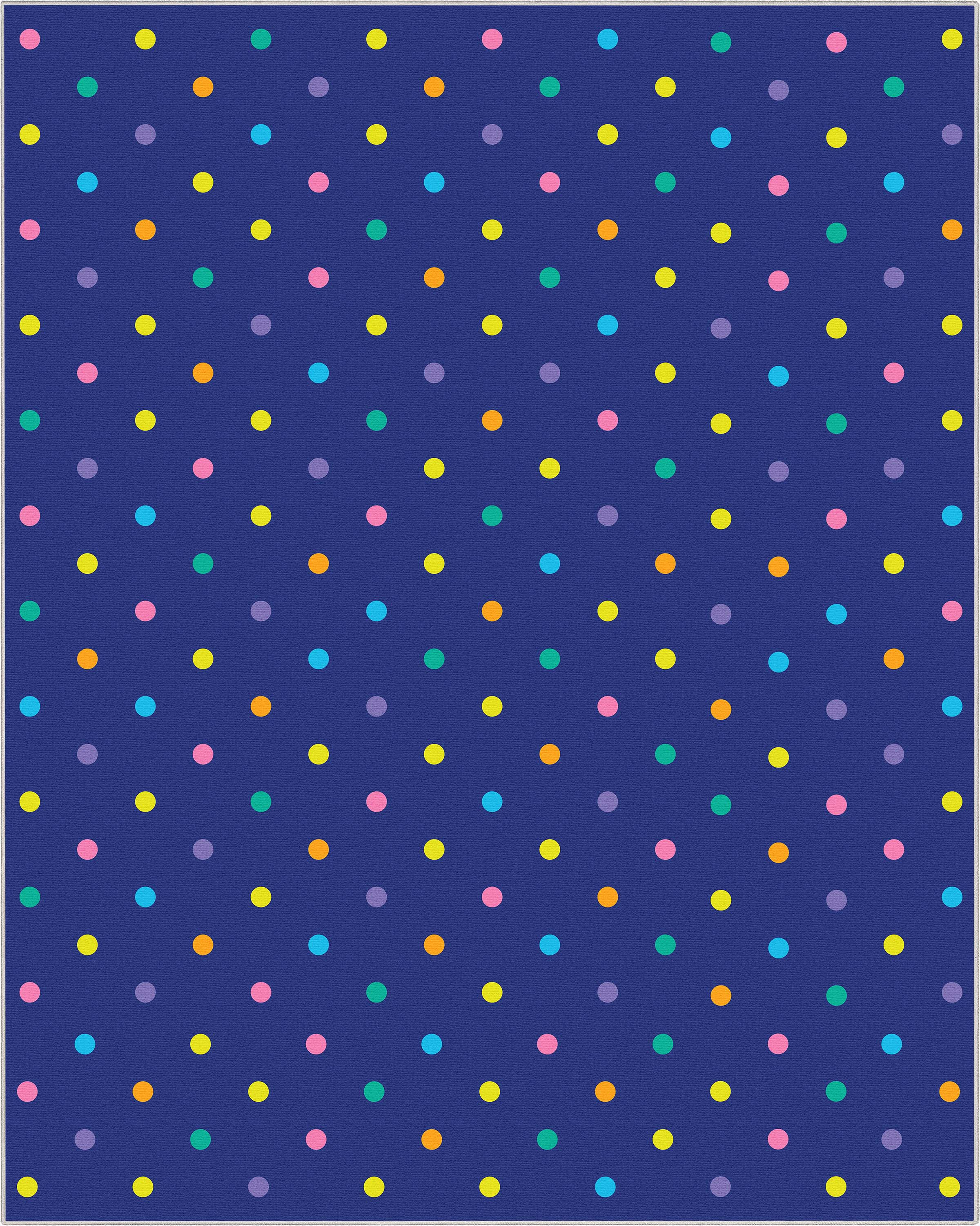 Crayola Polka Dot Blue Area Rug By Well Woven