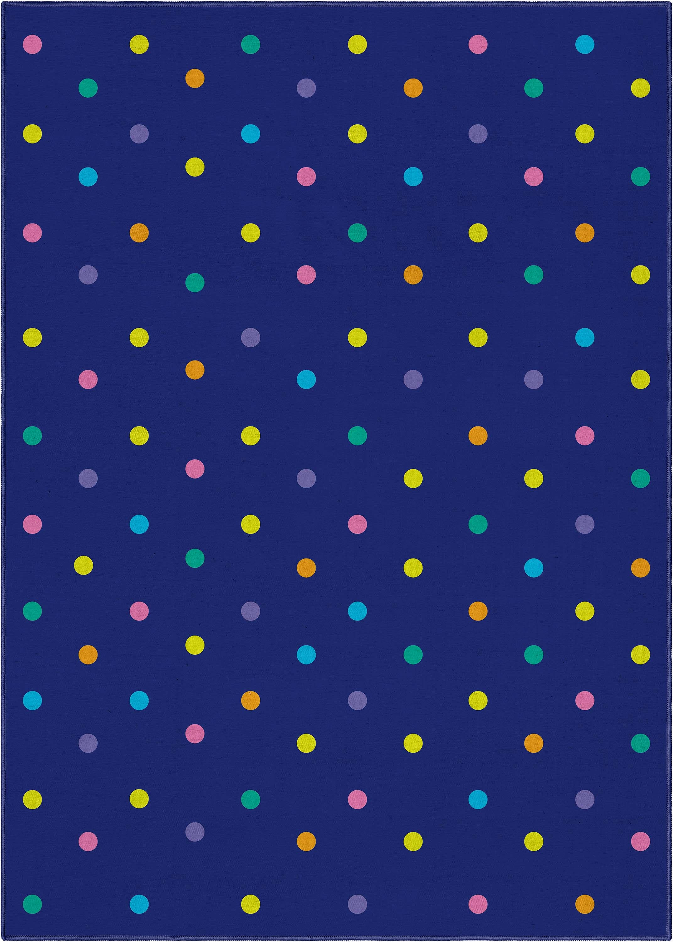 Crayola Polka Dot Blue Area Rug By Well Woven